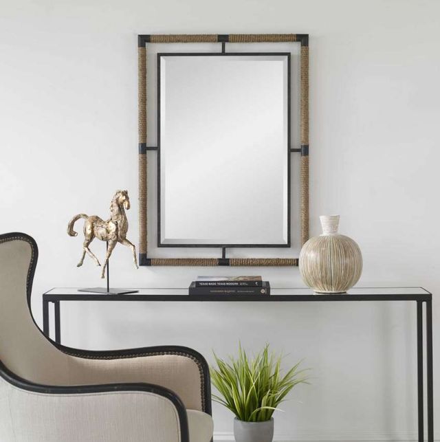 Uttermost® Melville Black/Brown Mirror-1