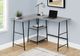 Monarch Specialties Inc. Gray L-Shaped Desk-1