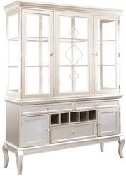 Mazin Furniture Crawford Silver Buffet & Hutch-1