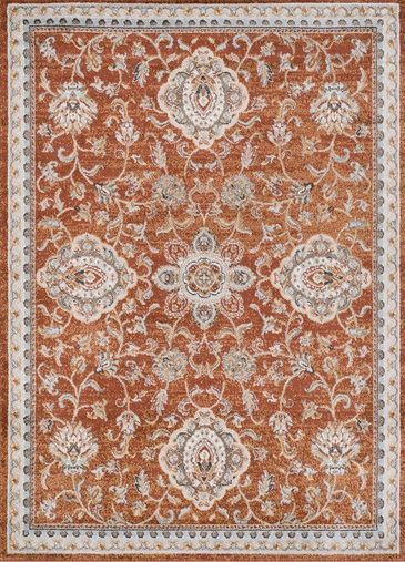 Surya Oushak Burnt Orange 5'x7' Area Rug-0