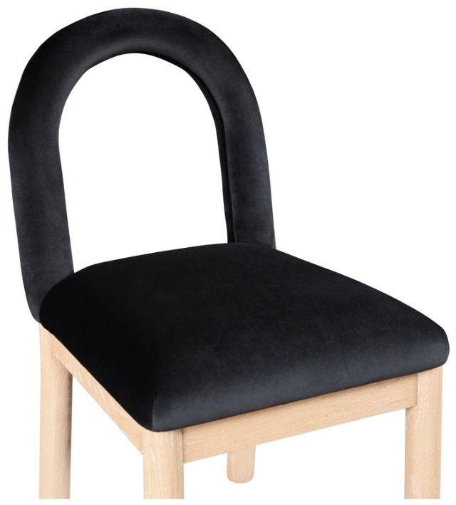 Meridian Furniture Conrad Black/Natural Upholstered Dining Chair-4