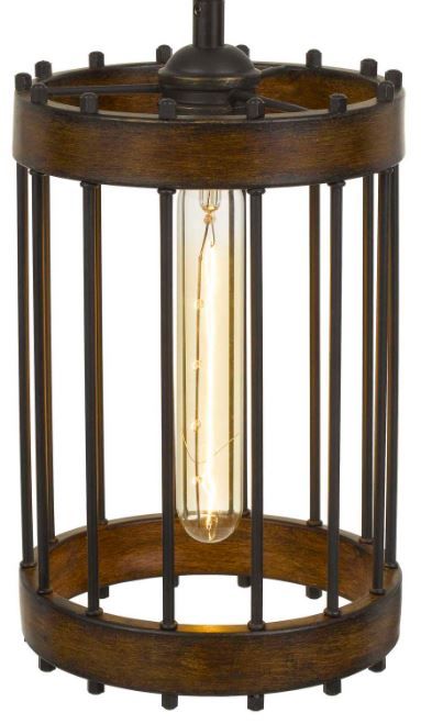 Cal® Lighting & Accessories Cantania Brown Pendant-1