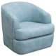 International Furniture Direct Tumbi Blue Swivel Accent Chair-0