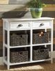 Signature Design by Ashley® Oslember White Console Sofa Table-1