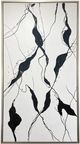 Harp & Finial® Rippling II Black/White Framed Canvas Art-0