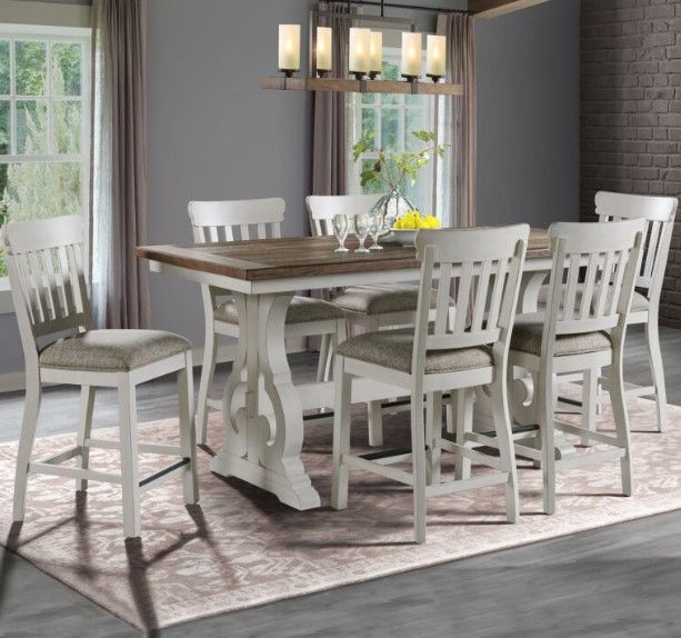 Intercon Drake French Oak/Rustic Gray Counter Stool-1
