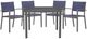 Signature Design by Ashley® Rocky Creek 5-Piece Blue/Gray Aluminum Outdoor Dining Set-1