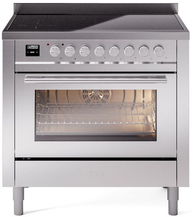 Ilve® Professional Plus II 36" Stainless Steel Pro Style Induction Range