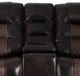 American Wholesale Furniture Commander Brown Manual Reclining Gliding Console Loveseat-1