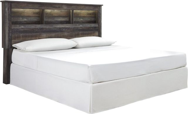 Signature Design by Ashley® Drystan Brown Queen Bookcase Headboard-1