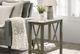 New Classic® Home Furnishings Eden Gray Chairside Table with Beige Top -3