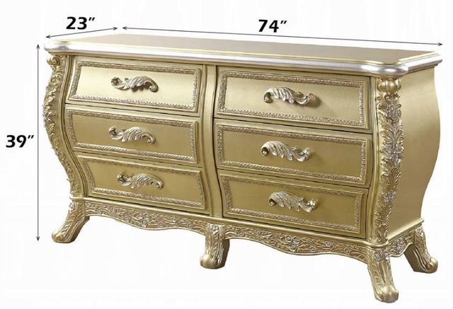 ACME Furniture Cabriole Gold Dresser-2