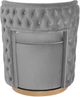 TOV Furniture Mimosa Grey Velvet Swivel Chair-1
