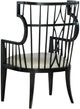 Hooker® Furniture Sanctuary II Metal Icicle/Noir Couture Host Chair-2