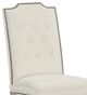 Fairfield® Customizable Entree Dining Empire Tall Back Armless Stack Chair with Tobacco Legs and Buttons-1