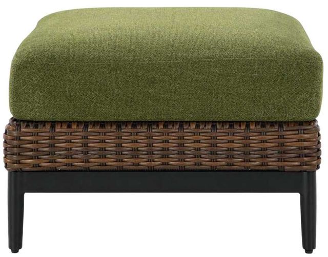 Signature Design by Ashley® Horizon Hall Brown/Green Aluminum/Fabric/Resin Outdoor Ottoman-2