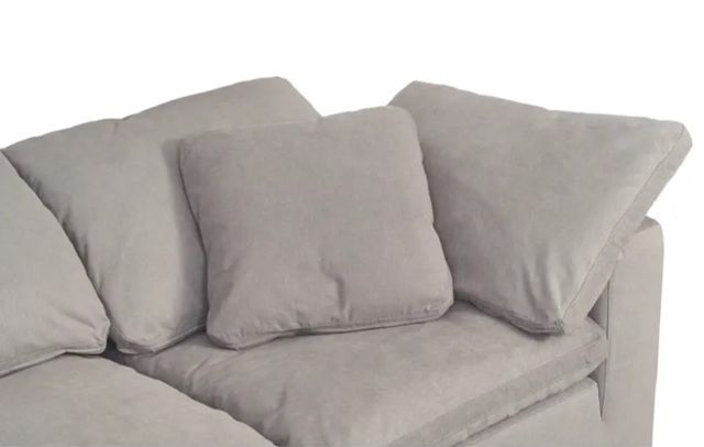 Moe's Home Collection Clay 3-Piece Light Grey Modular Sectional Sofa-3
