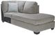 Signature Design by Ashley® Altari 2-Piece Alloy Sleeper Sectional with Ottoman-5