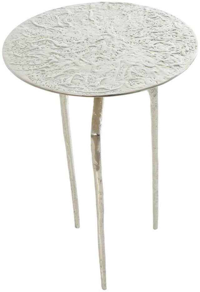 Deco Marche Silver Geometric Slim Accent Table-2