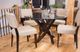 Bermex® Customizable Glass Top Dining Table with Espresso Base-2