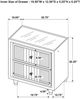 Coaster® Ravenne Black Upholstered LED Nightstand with USB-2