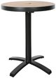 CabanaCoast® Customizable Bay Aluminum/Wood 24" Round Outdoor Dining Table-1