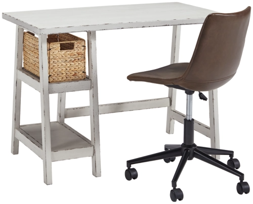 Signature Design by Ashley® Mirimyn 2-Piece Antique White Home Office Set-0