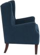 Olliix by Madison Park Navy Maxwell Button Tufted Wing Chair-2