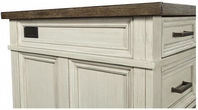 Aspenhome® Caraway Aged Ivory 66" Executive Desk-3