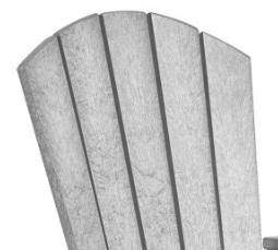 C R Plastics Light Gray/Slate Gray Outdoor Classic Pub Arm Chair-1