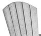 C R Plastics Light Gray/Slate Gray Outdoor Classic Pub Arm Chair-1