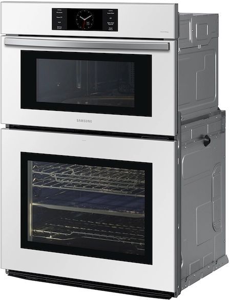 Samsung Bespoke 30" White Glass Oven/Microwave Combination Electric Wall Oven-2