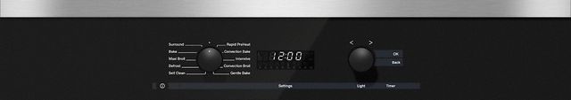 Miele 28.44" Clean Touch Steel Electric Built in Single Wall Oven-1