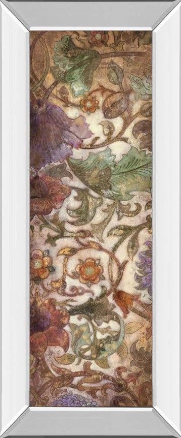 Classy Art Floral Sonata Il by O'Flannery Mirror Framed Wall Art-0