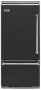 Viking® 5 Series 36 in. 20.4 Cu. Ft. Cast Black Built In Left Hinge Bottom Freezer Refrigerator-0