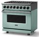 Viking® 7 Series 36" Splash Pro Style Dual Fuel Range-2