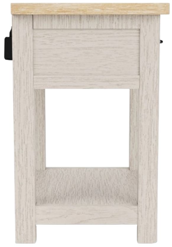 Riverside Furniture Glenndale Aged White/Wheat Nightstand-3
