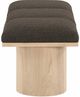 Meridian Furniture Pavilion 3-Piece Brown/Natural 54" Modular Bench-2