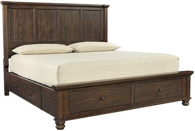 aspenhome® Hudson Valley Chestnut Queen Storage Bed-0