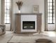 International Furniture Direct Natural Parota Brown 57" Fireplace Console-1