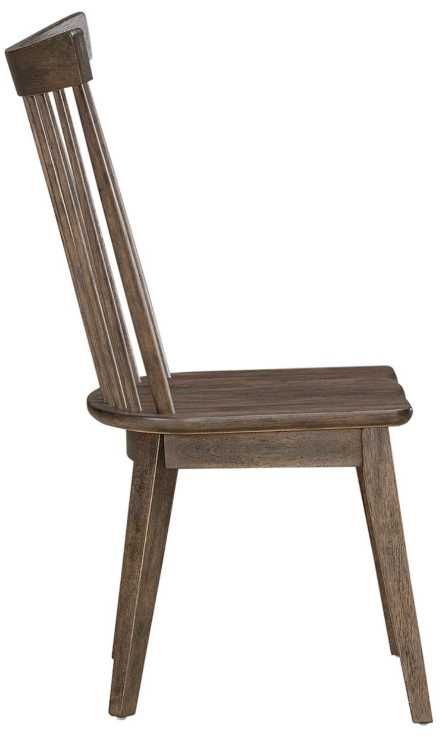 Liberty Furniture Midland Falls Rustic Brown Spindle Back Side Chair-3