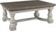 Signature Design by Ashley® Havalance Weathered Gray Coffee Table with Vintage White Base-0