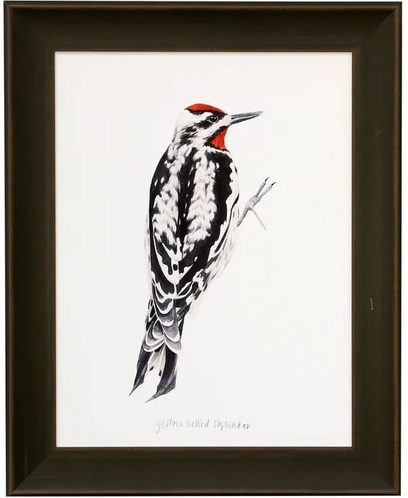 Stylecraft Black/Orange/White Framed Print-0