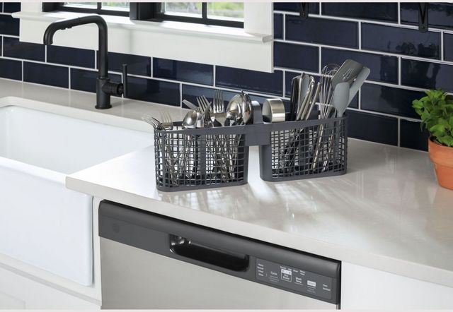 GE® 24" Stainless Steel Front Control Built In Dishwasher-11