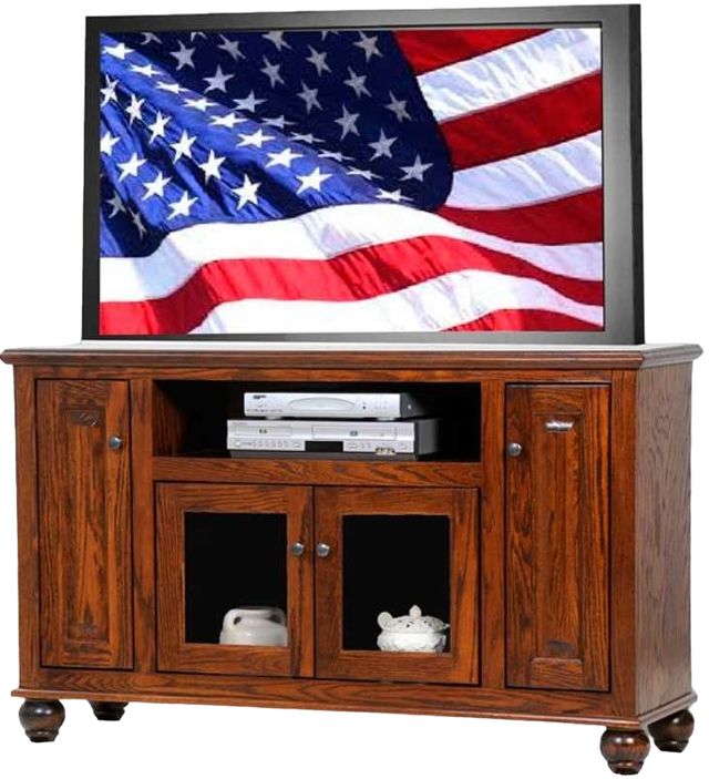 American Heartland Manufacturing Oak 57" Deluxe TV Stand-1