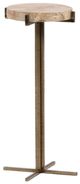 Dovetail Furniture Hesper Natural End Table with Brass Base-0