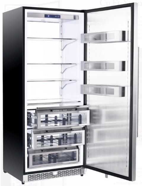 FORNO® Cologne 30 in. 18.4 Cu. Ft. Stainless Steel Built In Counter Depth Column Refrigerator-2
