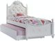 Elements International Alana 3-Piece White Twin Youth Bedroom Set-1