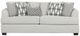 Fusion Furniture Contour Natural 93" White Sofa-0