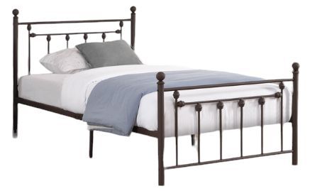 Milton Greens Stars Copper Twin Victorian Style Metal Platform Bed-0